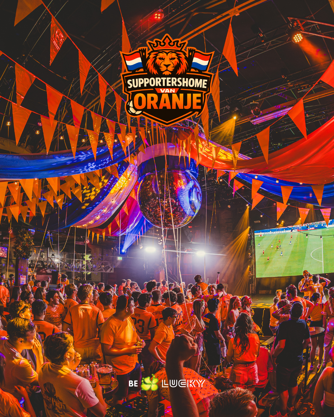 Sfeerfoto Supportershome van Oranje